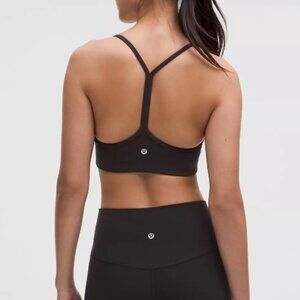 Lululemon Flow Y Nulu Longline Bra *Light Support, A–C Cups (black) | Size 6
